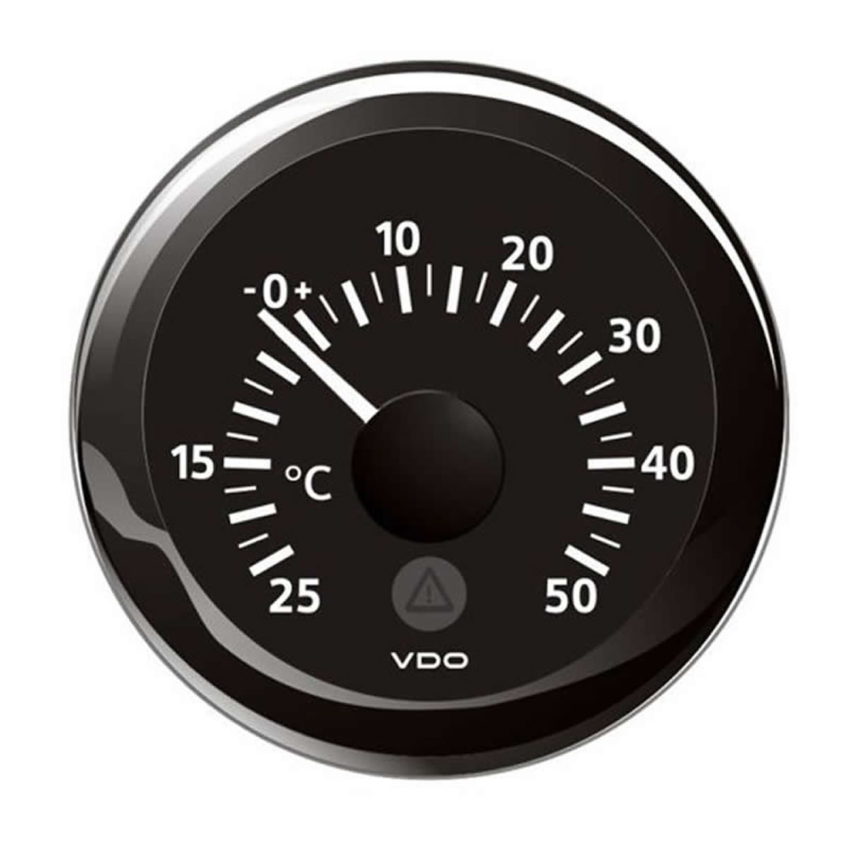 Marine VDO Outside Temperature Gauges 50C Black 52mm